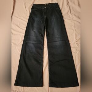 7 For All Mankind Navy Denim Trousers